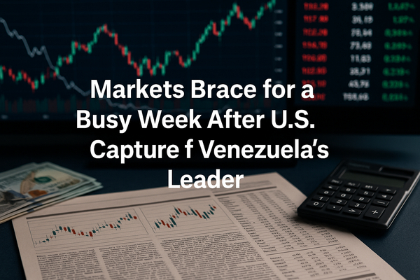Markets Brace for a Busy Week After U.S. Capture of Venezuela’s Leader